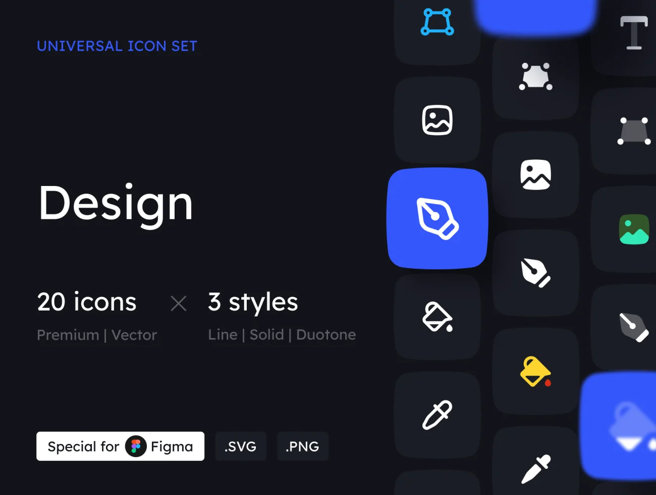 Design Icon Set 20个设计图标合集-3D/图标-到位啦UI