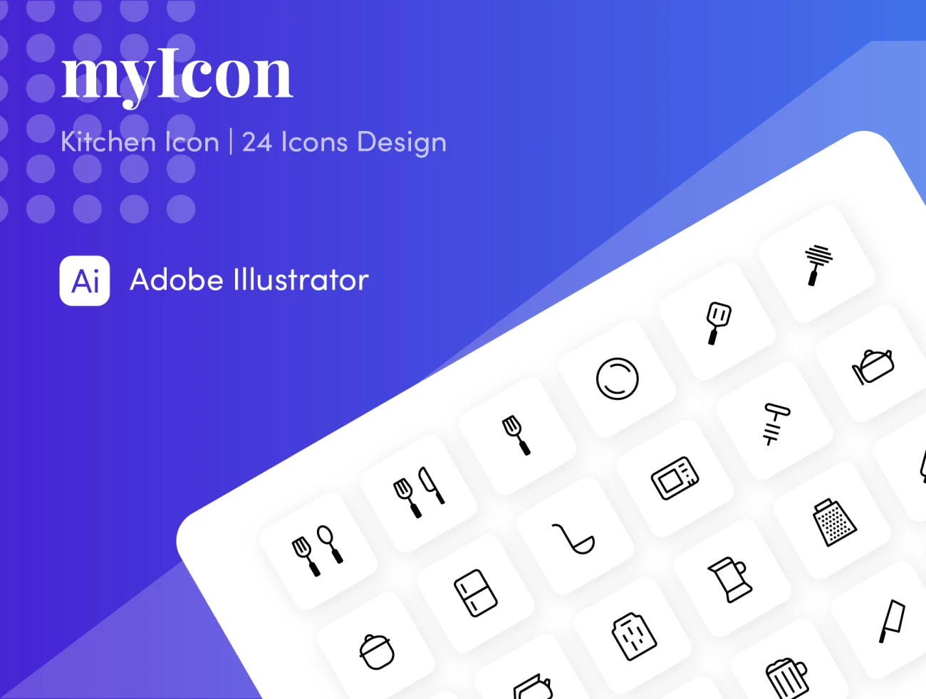 Kitchen Icon myIcon 厨房煮饭做饭相关图标-3D/图标、UI/UX-到位啦UI