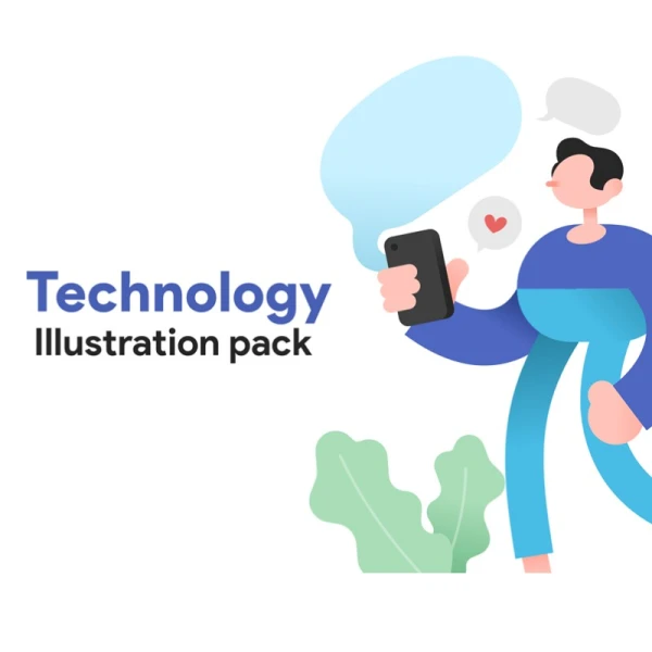Technology illustration 技术插画