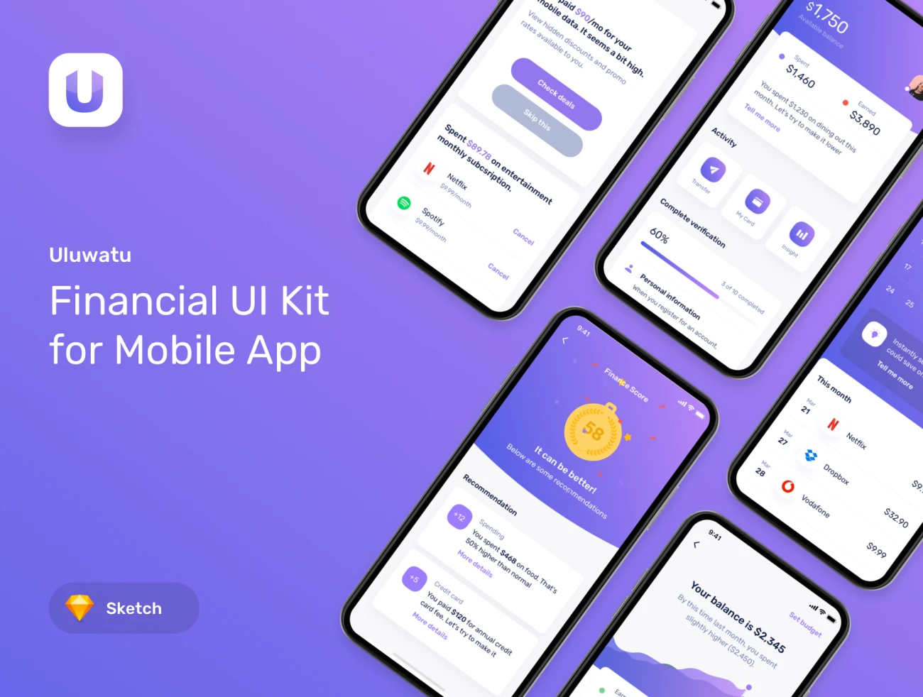 Uluwatu Financial UI Kit 金融用户界面套件-UI/UX-到位啦UI
