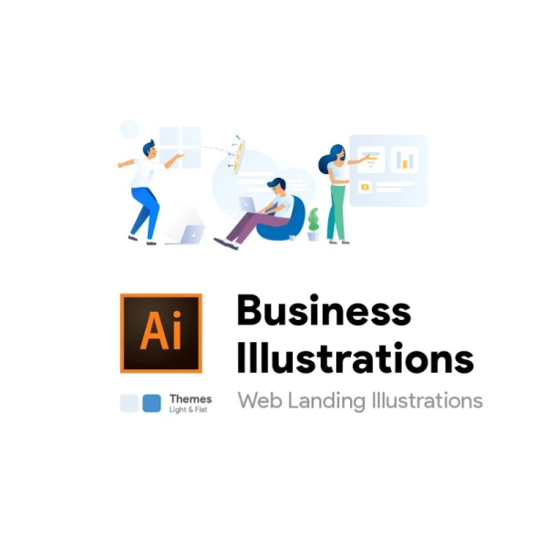 Business Landing Illustrations 商务登陆插画