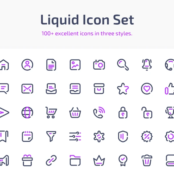 Liquid Icon Set 液体图标集
