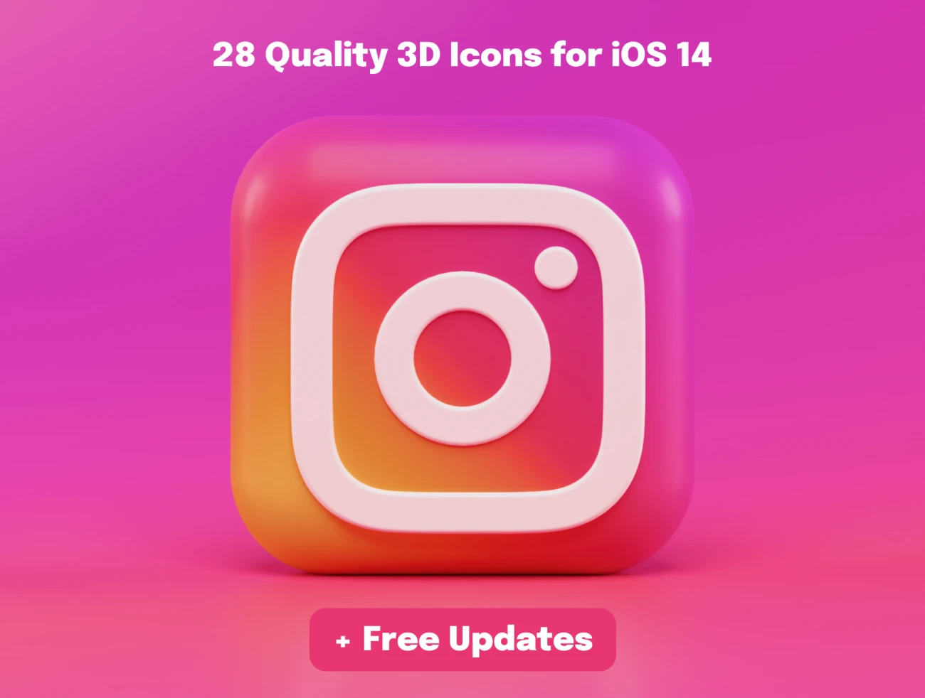 3D App Icons for iOS 28款iOS常用APP应用3D图标-3D/图标-到位啦UI
