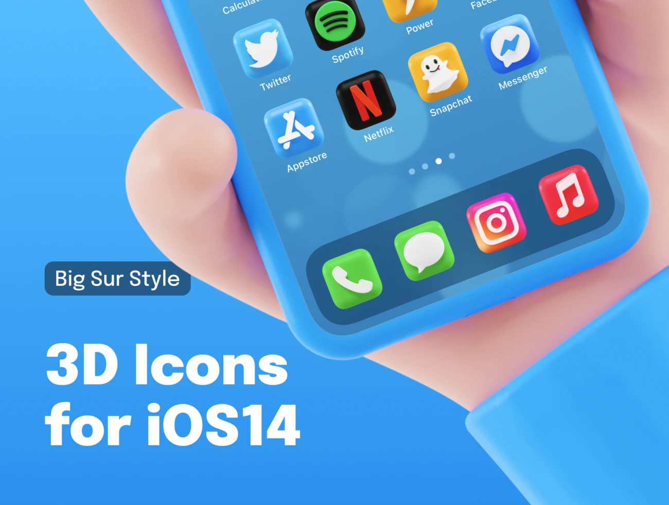 3D App Icons for iOS 28款iOS常用APP应用3D图标-3D/图标-到位啦UI