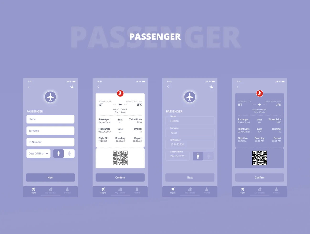 Rapido Flight Online Ticket 1 航班机票预定手机端用户界面设计套件-UI/UX-到位啦UI
