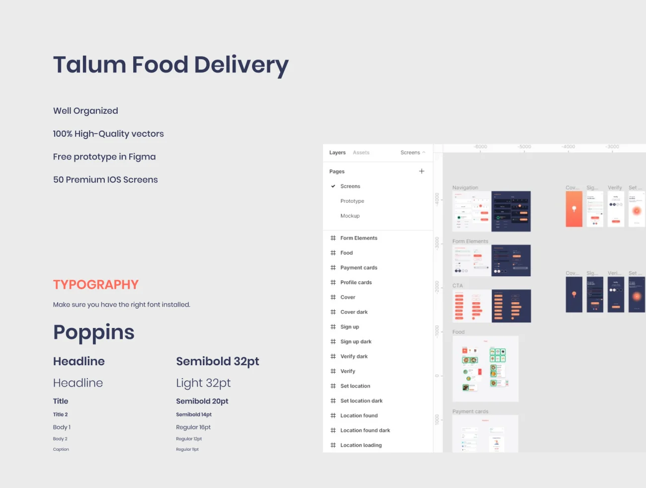 Talum - Food Order and Delivery Talum-食品订购和配送手机端应用套件-UI/UX-到位啦UI