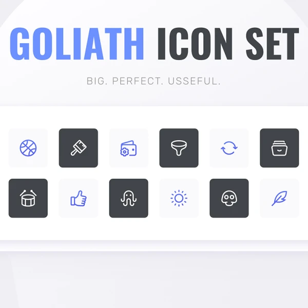 GOLIATH 1500 ICON SET 超全常用图标合计1500款图标集