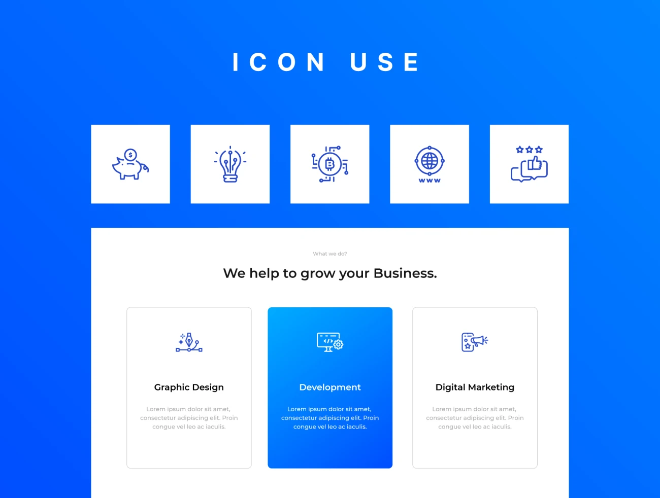 Digital Agency Startup Icons 数字营销团队线条单色图标包-3D/图标-到位啦UI