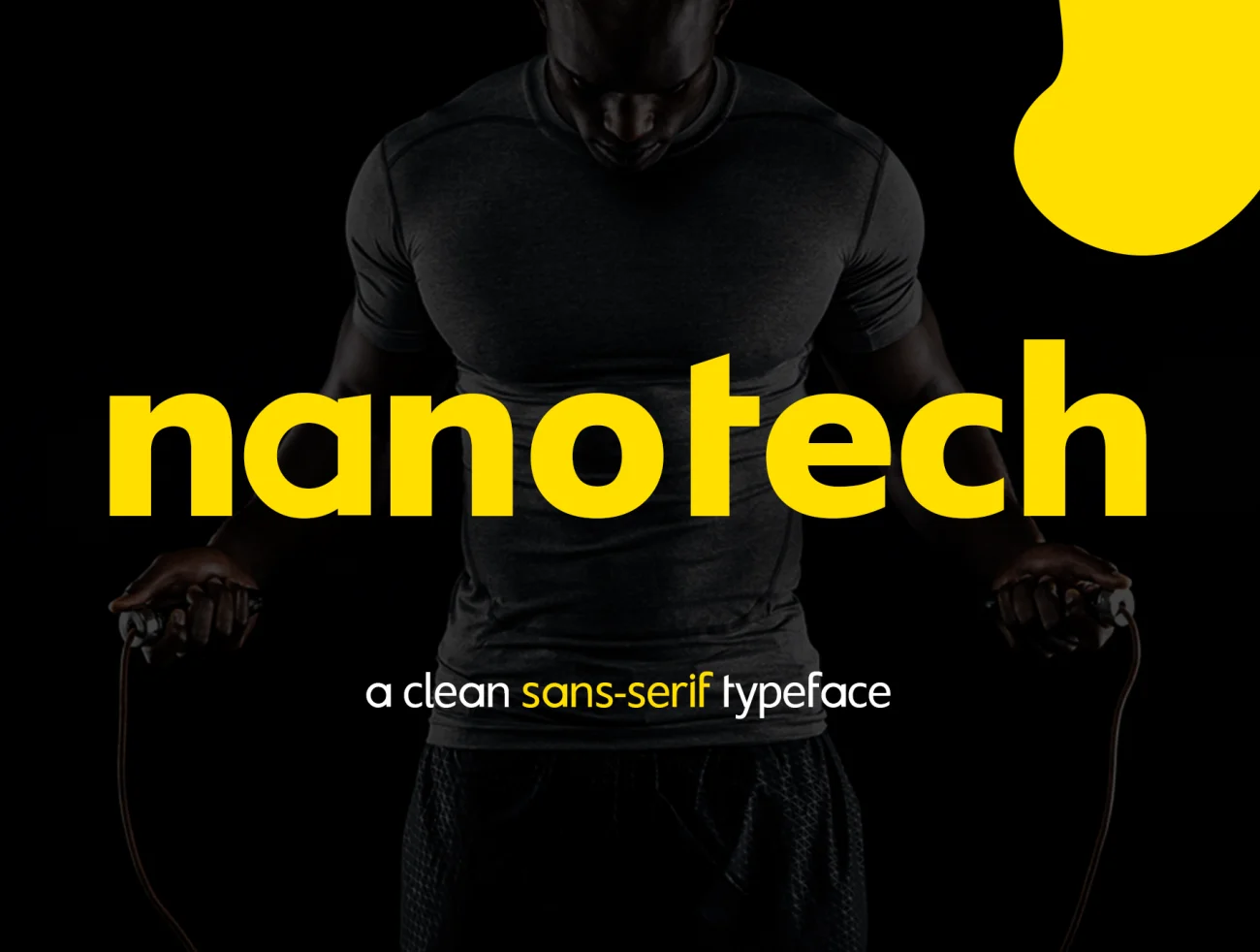Nanotech LLC 粗体无衬线英文字体适合运动健身锻炼场景-字体-到位啦UI