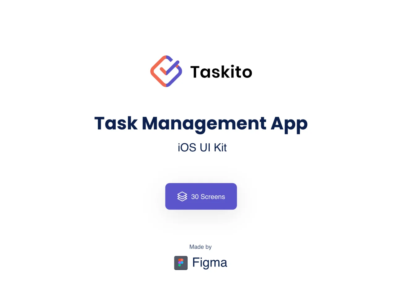 Taskito - Task Management App UI Kit 30屏任务管理应用程序UI套件-UI/UX-到位啦UI