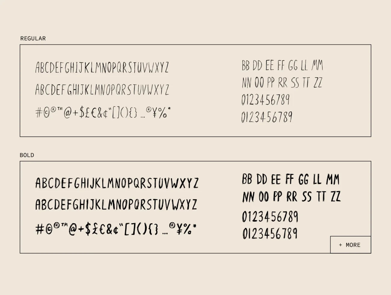VOODOO Scratchy, All Caps Halloween Font 万圣节主题字体包含44个万圣节图标-UI/UX、字体-到位啦UI