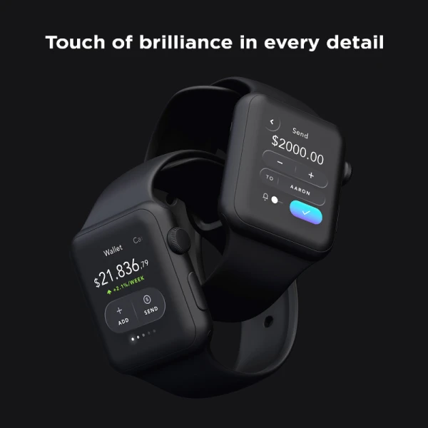 Noelle - Wallet WatchOS UI Kit 12屏在线交易数字钱包苹果手表用户界面WatchOS应用程序UI套件