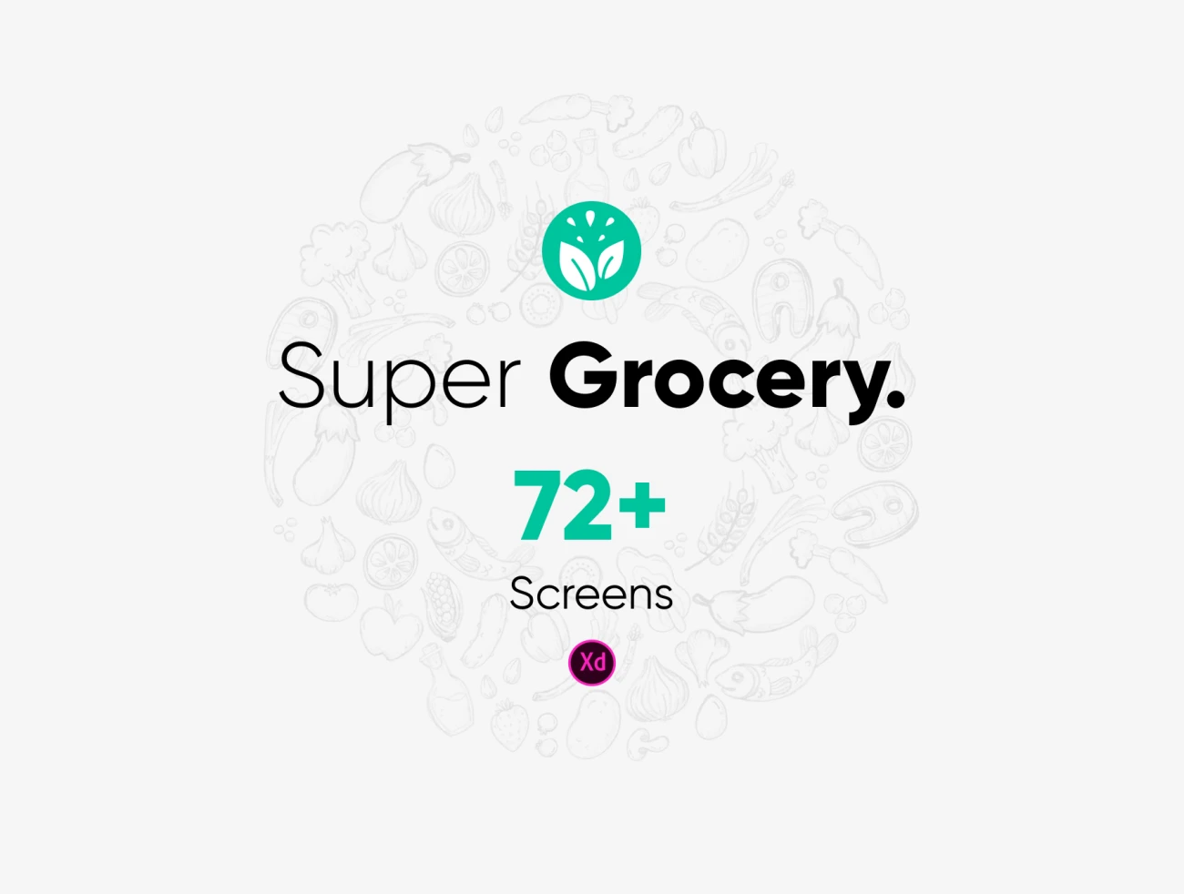 Super Grocery Delivery App 72屏超级市场日用百货配送应用-UI/UX-到位啦UI