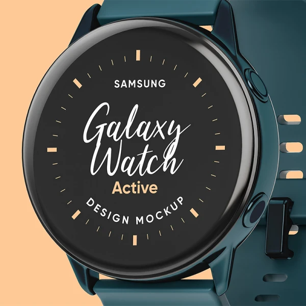 Samsung Galaxy Watch Design Mockup(part2) 三星Galaxy手表设计模型-第2部分