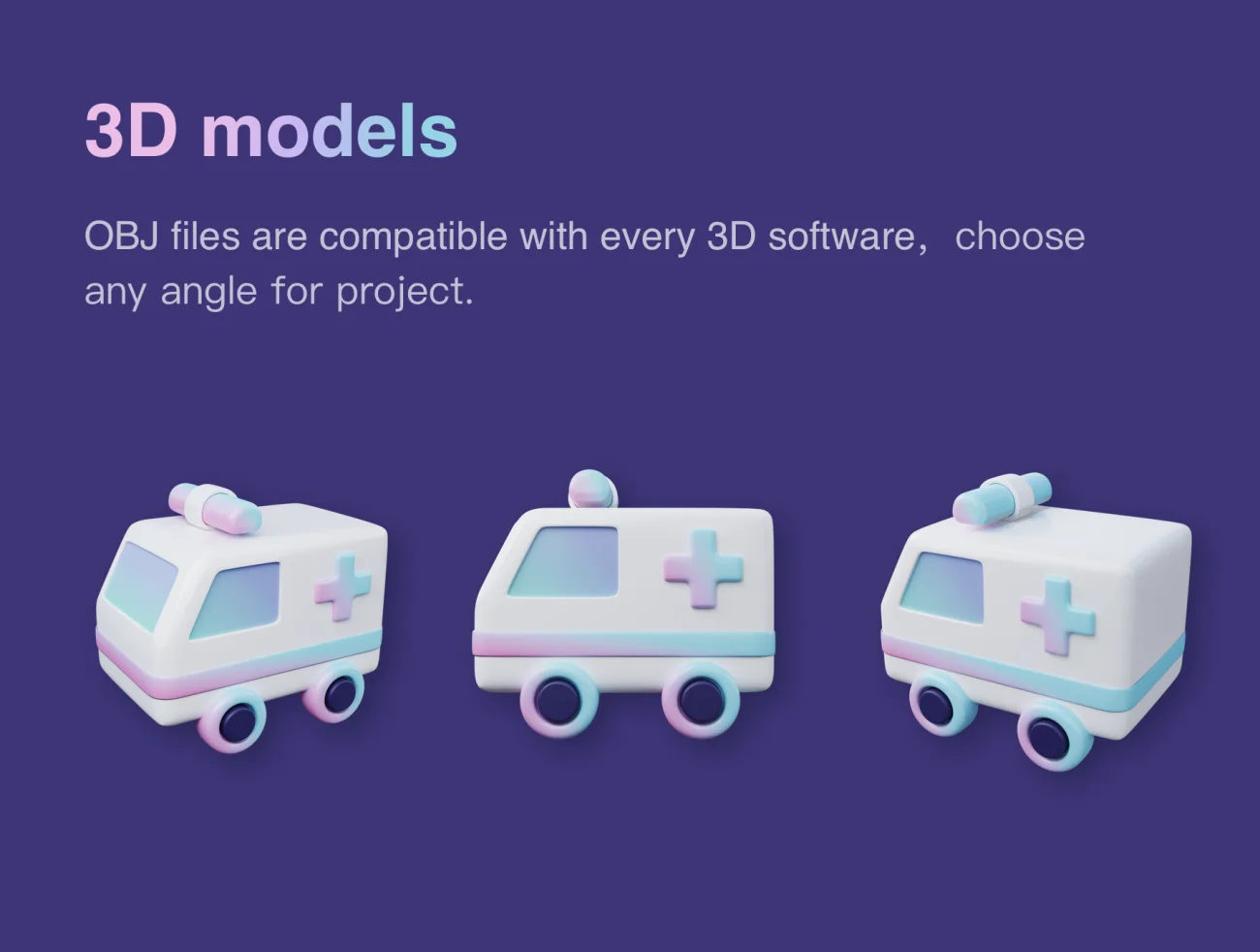 3D Medical Icons 25款医疗健康3D图标合集-3D/图标-到位啦UI