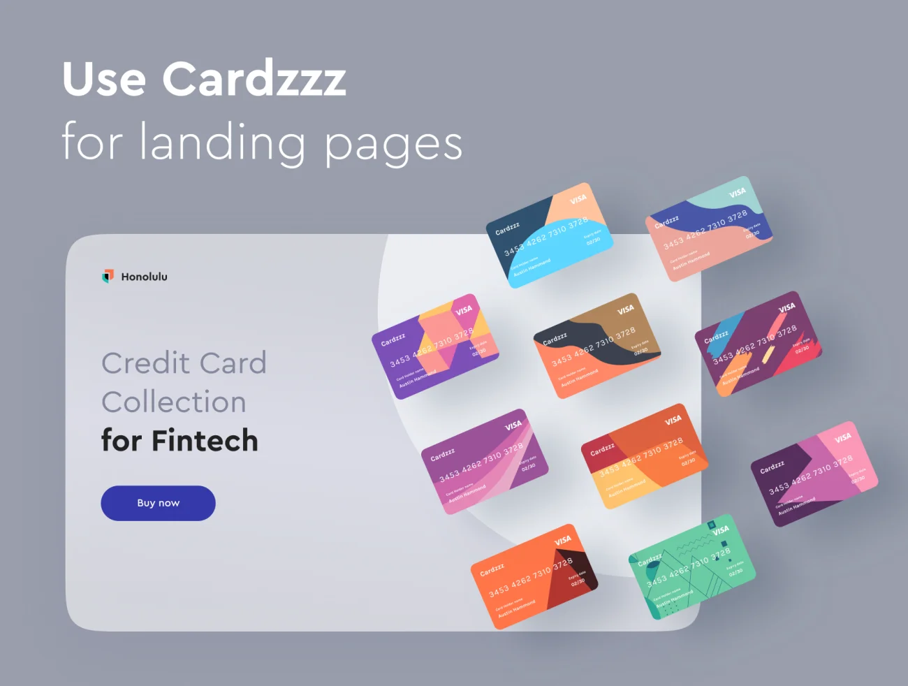 Cardzzz fintech and E-wallet card 100款银行卡信用卡矢量抽象图案插画界面-商业金融、学习生活、插画、插画功能、插画风格、教育医疗、概念创意、金融理财-到位啦UI