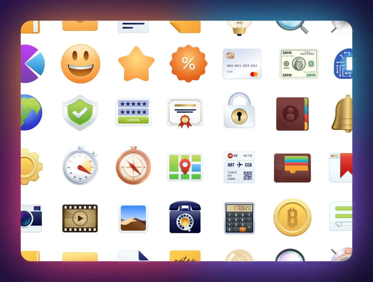 Icono Big sur themes icon set 70个macOS碧圣新版系统拟物风格主题风格图标集-3D/图标-到位啦UI