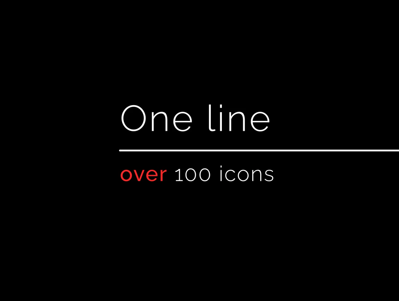 Unoline Icons Set 100个一笔画线条圆角图标合集-3D/图标-到位啦UI