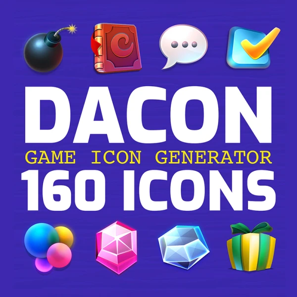 DACON – Game Icon Generator 160款游戏3D精美图标集
