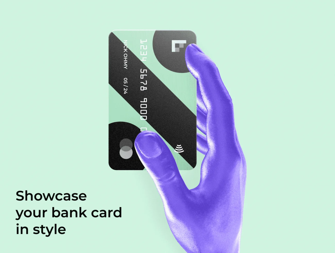 Glossy Bank Card Kit 半透明毛玻璃轻拟物风格银行卡figma样机套件-产品展示、优雅样机、创意展示、办公样机、名片杂志、实景样机、样机、简约样机-到位啦UI