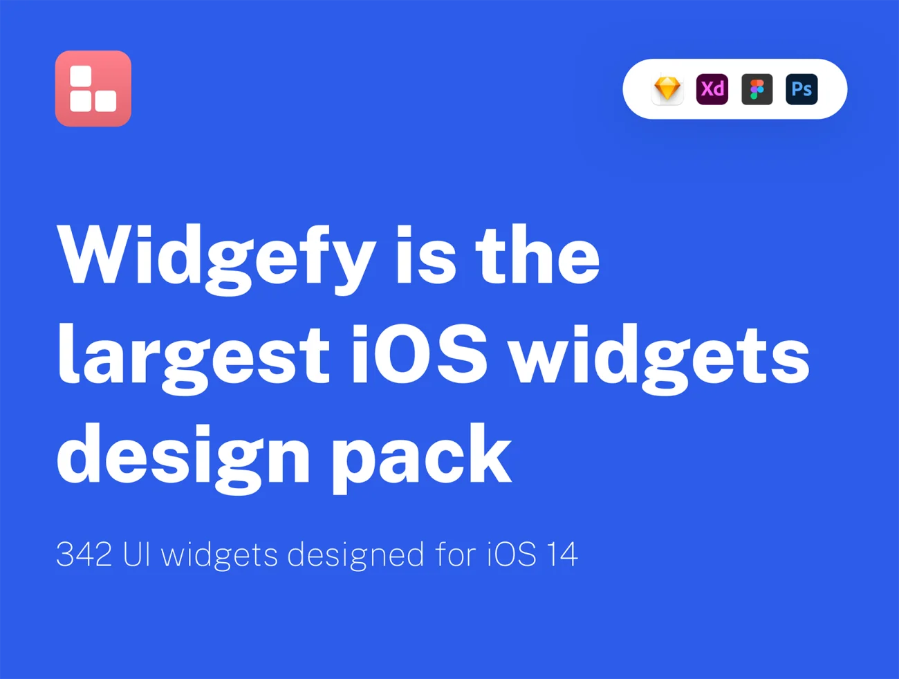 Widgefy 342个多功能iOS主屏幕小组件UI设计包-3D/图标、UI/UX、ui套件、列表、卡片式、图表、天气、字体、数据可视化-仪表板、电子钱包、社交、表单-到位啦UI