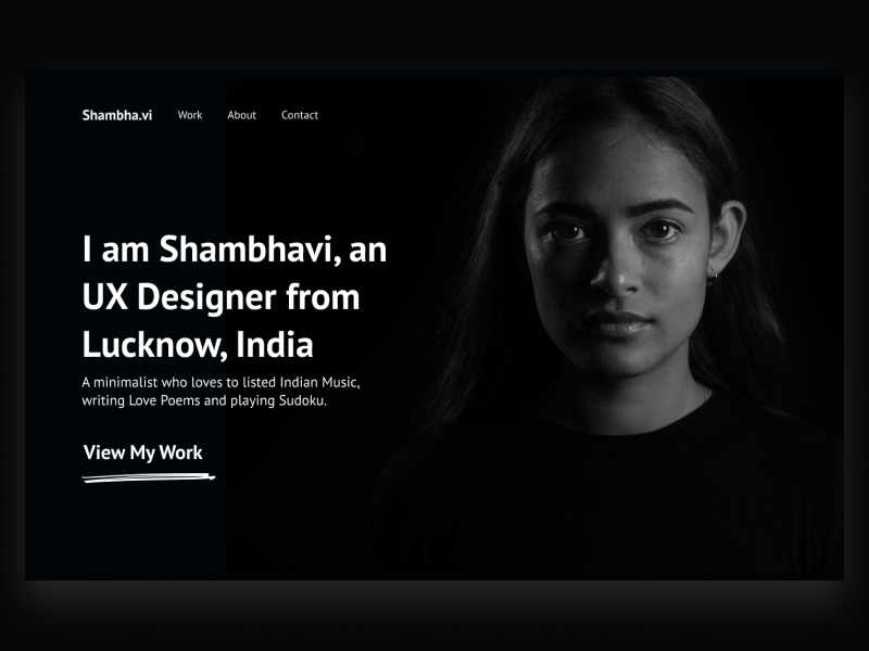 UX设计师作品集个人简历网站展示模板 Shambhavi UX Designer Portfolio Template-UI/UX、介绍-到位啦UI