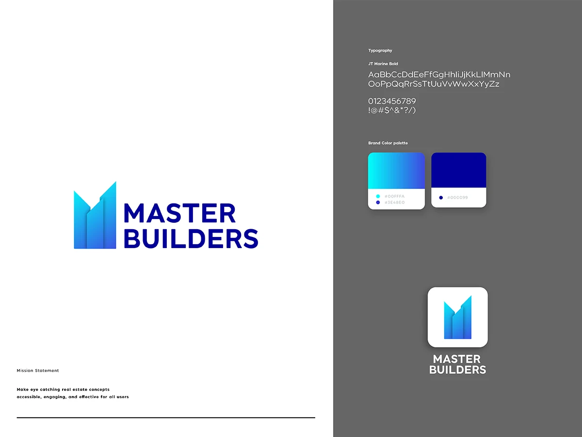 master builders logo design template	建筑大师商业logo标志设计模板-品牌VI、图案设计、设计元素-到位啦UI