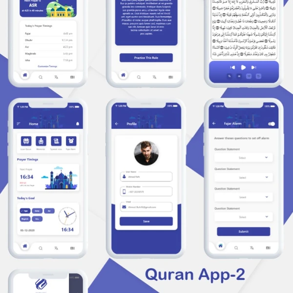 quran app design 2	古兰经应用程序设计2