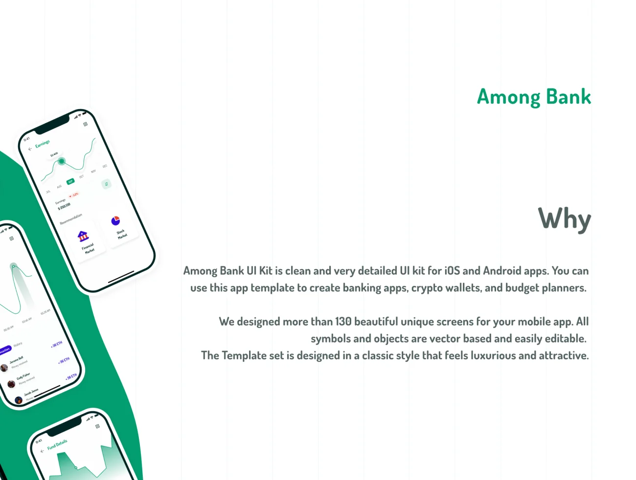 130屏银行金融理财应用明暗设计套件 Among Bank – Banking App UI Kit插图3