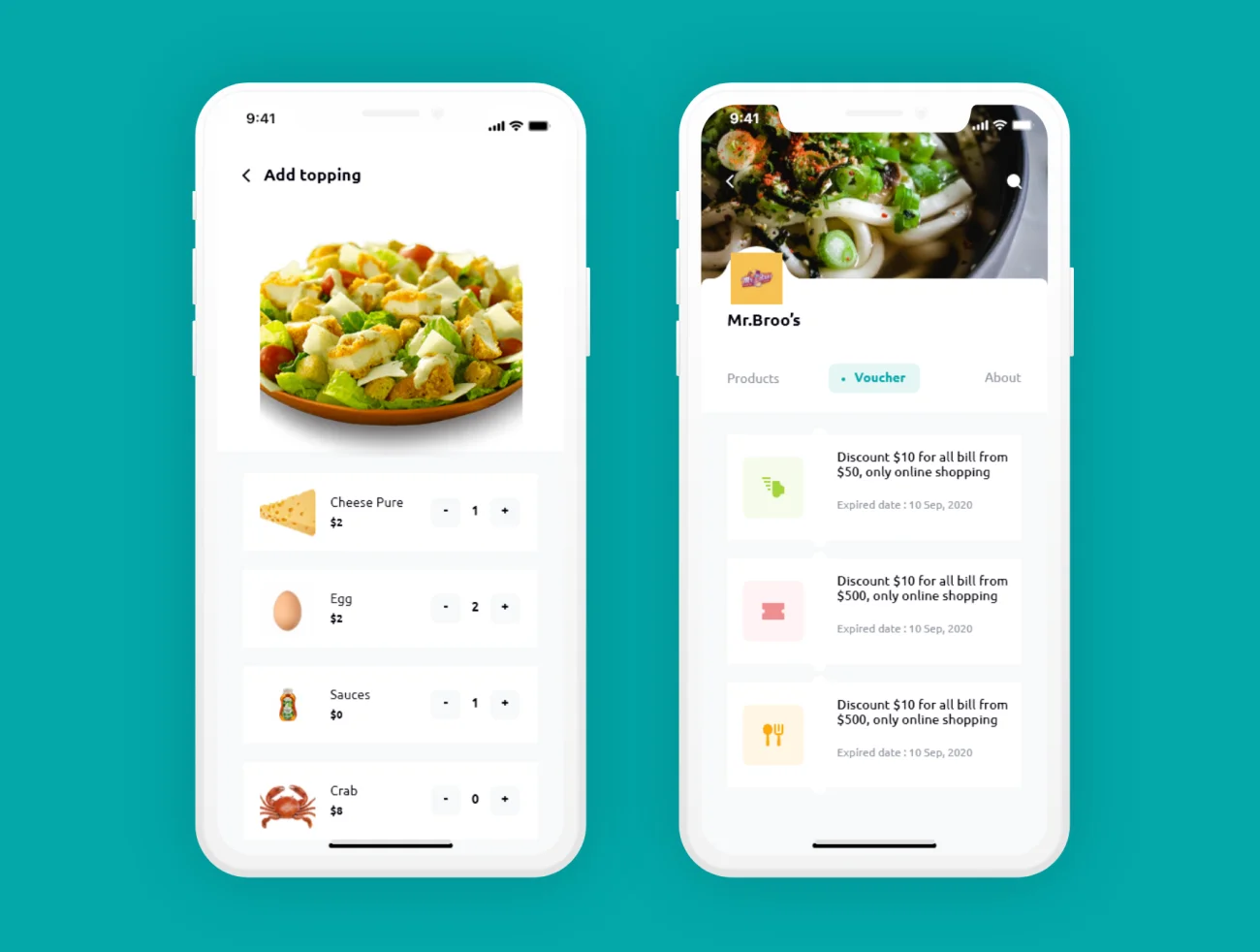 60屏在线点餐送餐快递跟踪应用UI设计套件 Easy eat插图15