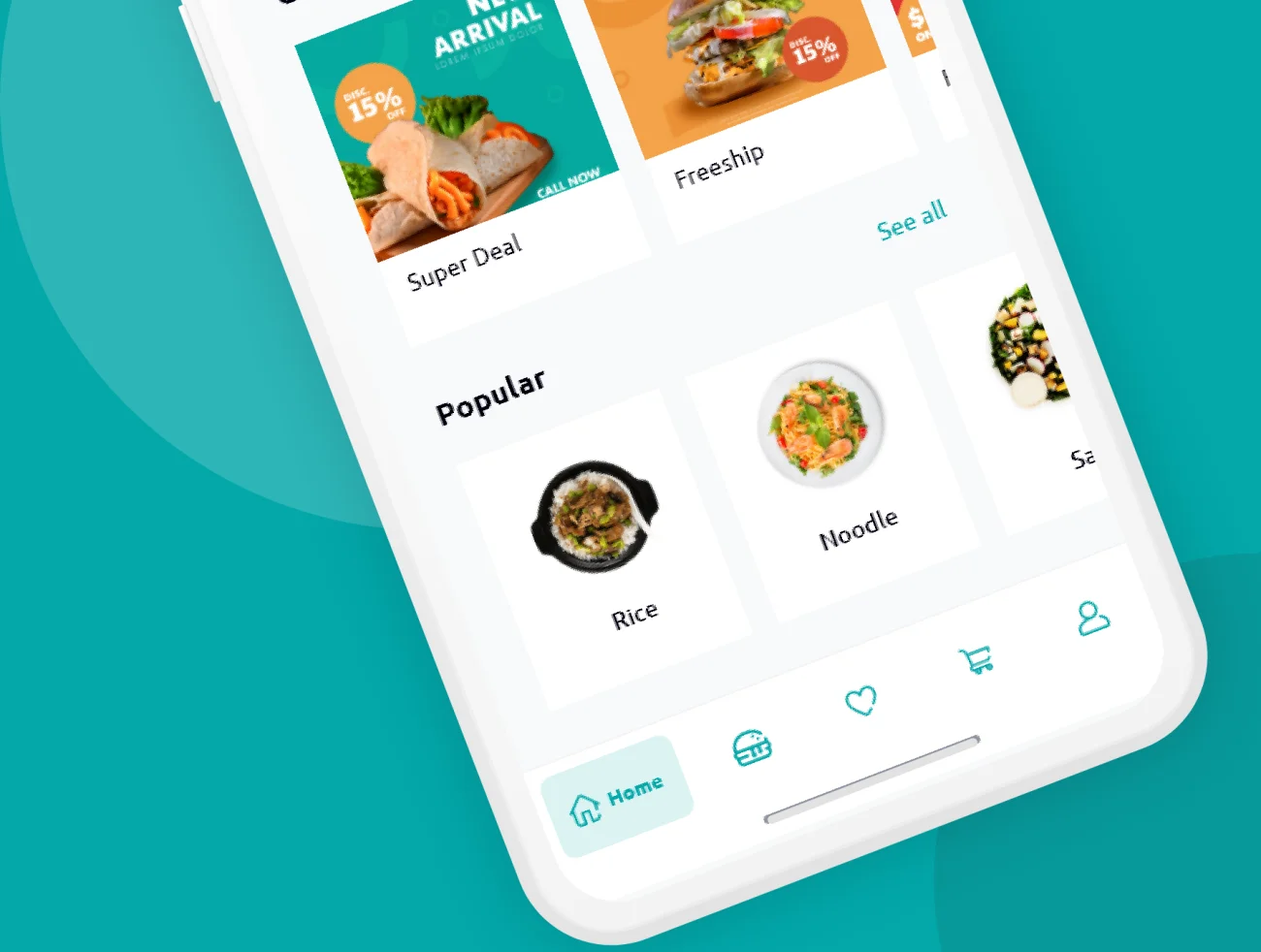 60屏在线点餐送餐快递跟踪应用UI设计套件 Easy eat插图7