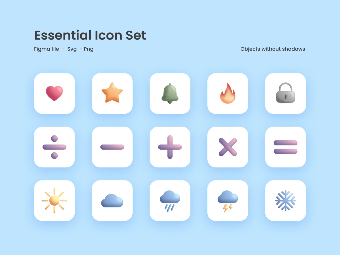 essential icon set实用多彩矢量图标合集插图1