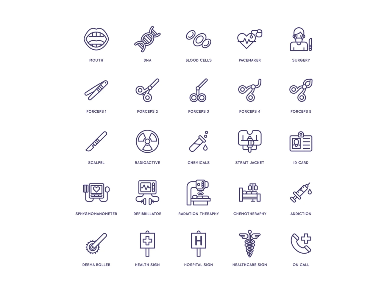 105个医疗卫生保健线性图标 105 Medical and Healthcare Icons  Line Series插图11