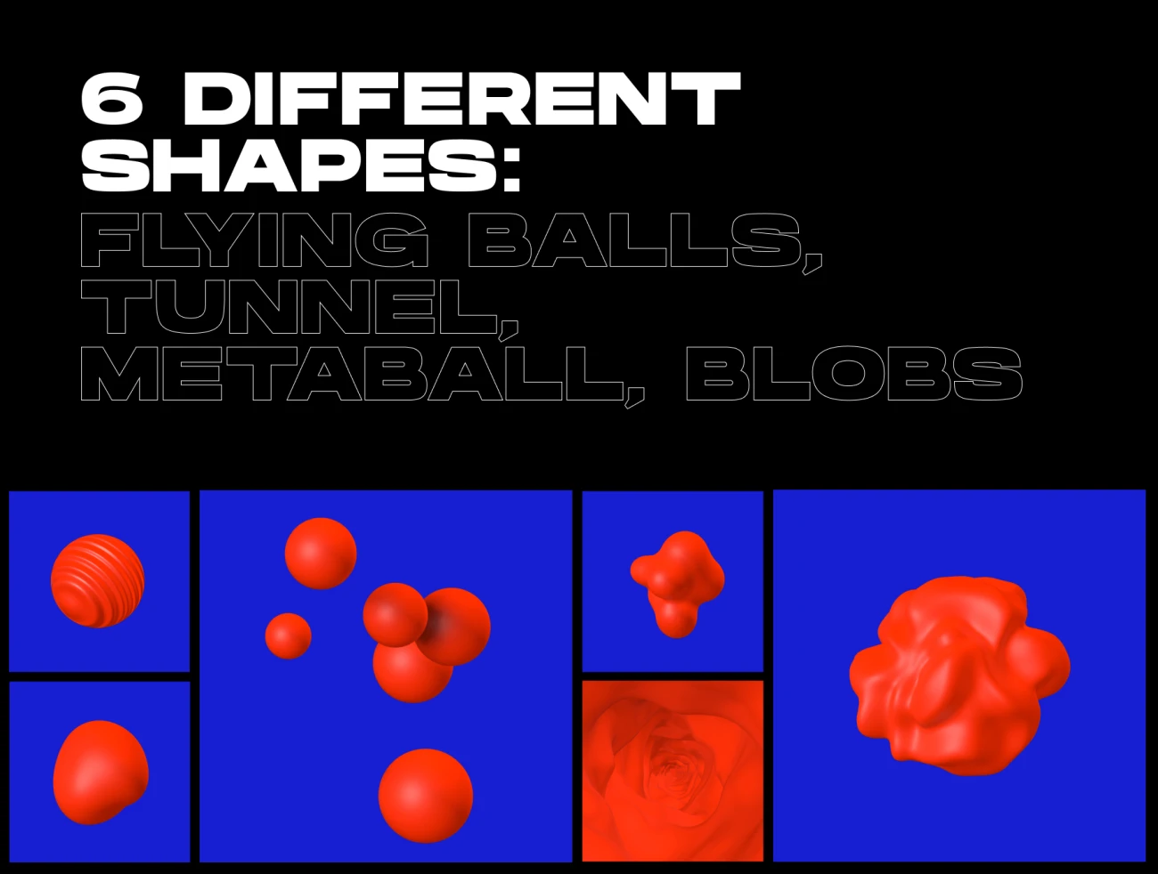 29款流体金属抽象3D图形循环动画 3D ANIMATED ABSTRACT SHAPES插图3