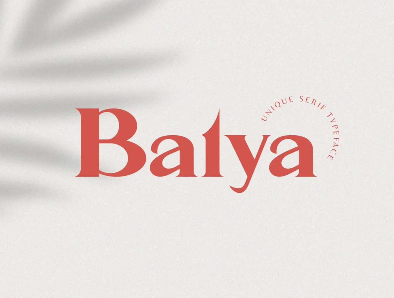 典雅奢华时尚英文衬线标题字体使用酒店沙龙咖啡馆 Balya – a classic Typeface插图1