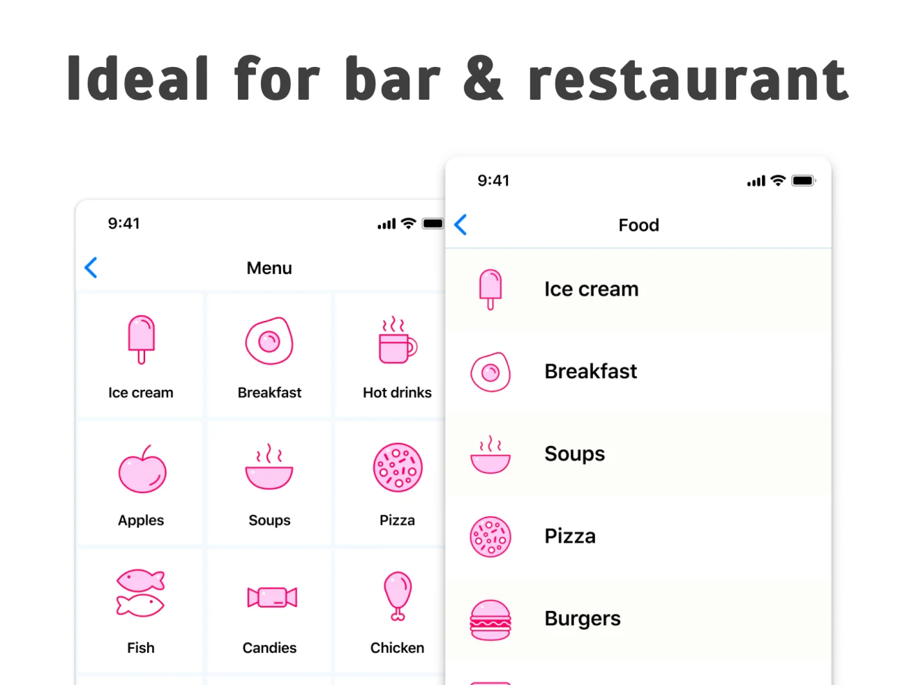 64款适合酒吧餐厅的餐饮美食图标 Food Icons Set插图11