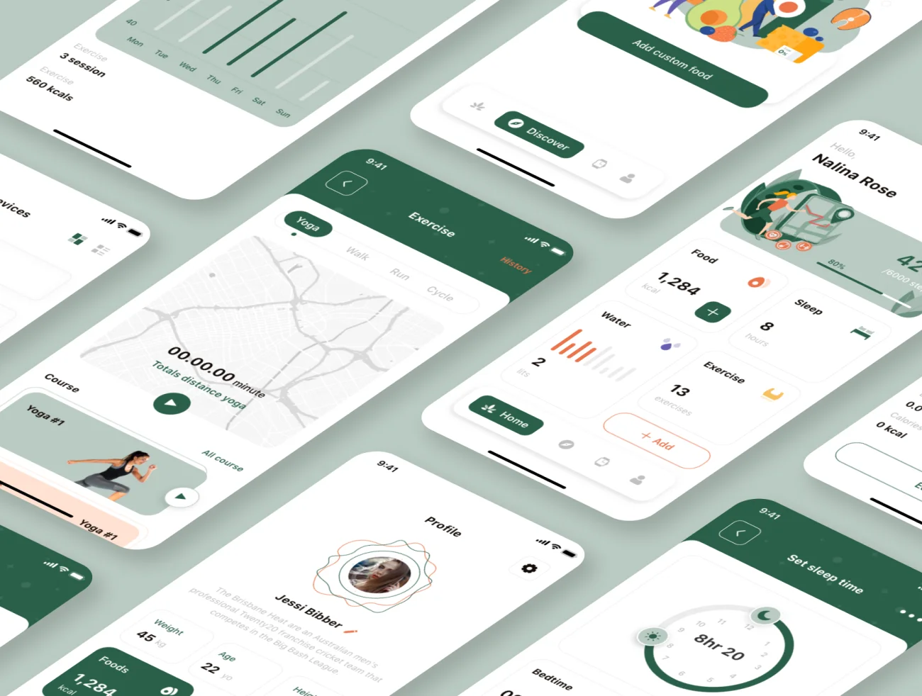 50屏高质量ios医疗保健应用UI界面设计套件 Healiza – Healthcare Mobile App插图15