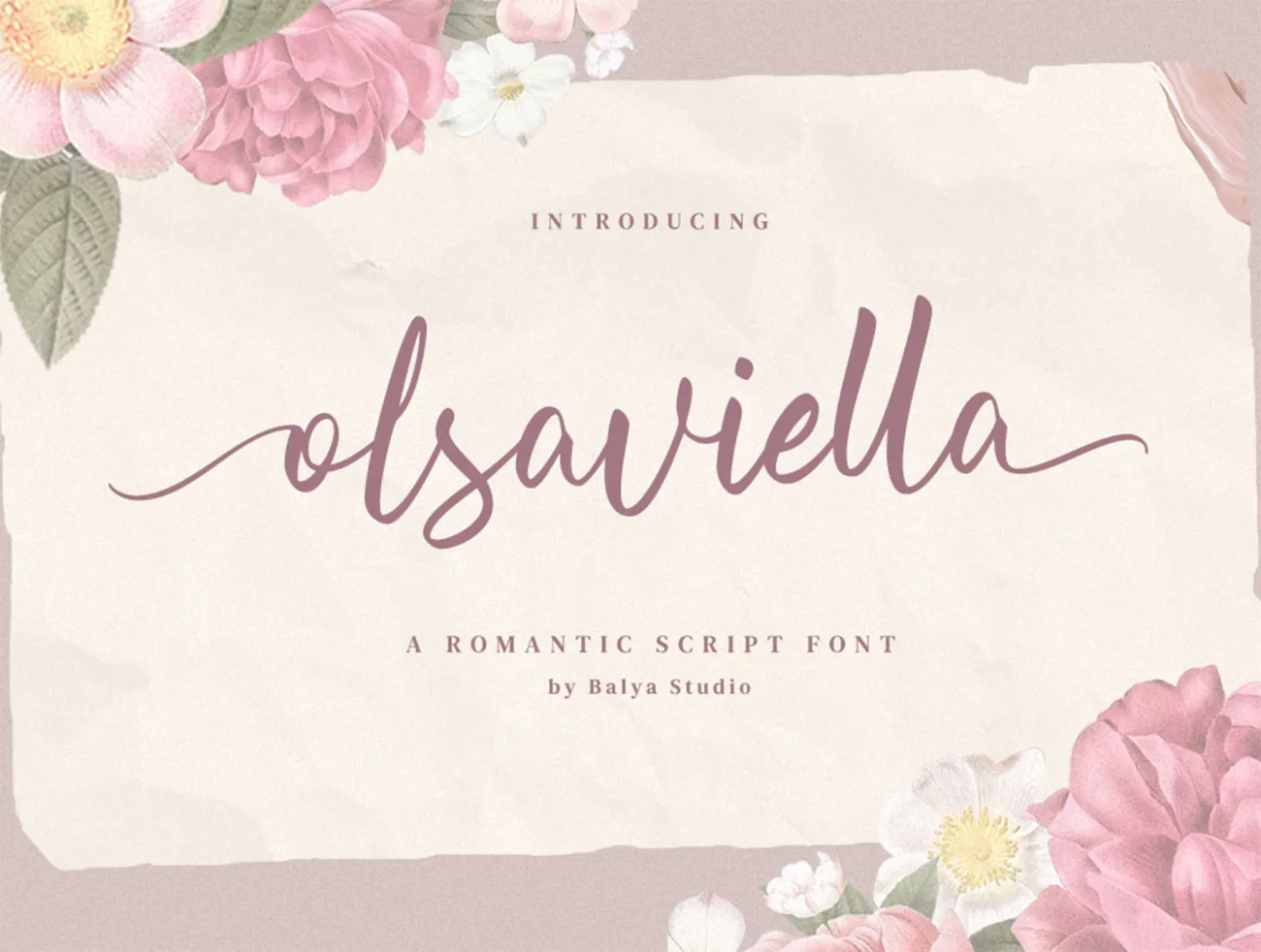 精美英文软笔签名手写字体 Olsaviella Signature Font插图1