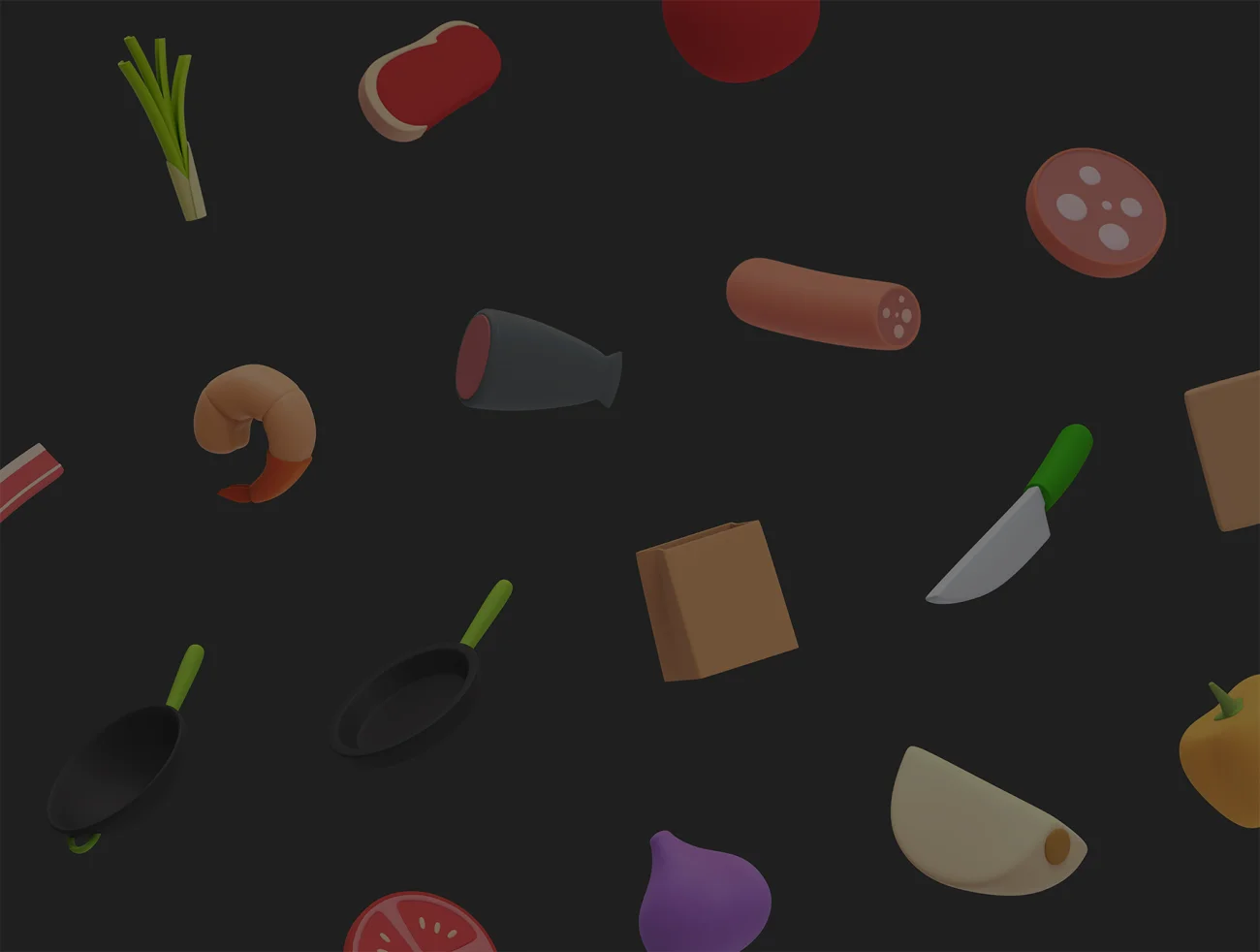 30款蔬菜水果烹饪食品3D图标 Reebie 3D Groceries & Cooking Pack插图15