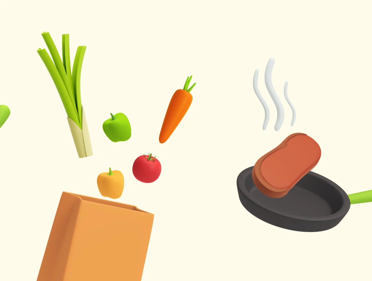 30款蔬菜水果烹饪食品3D图标 Reebie 3D Groceries & Cooking Pack插图7