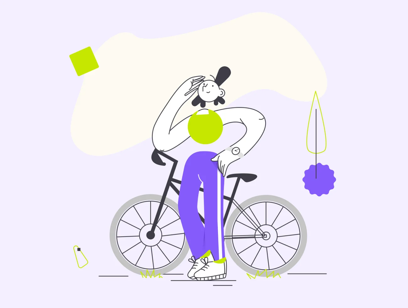 15款健康运动体育健身生活方式主题时尚趣味矢量插画 Yollo Illustrations插图3