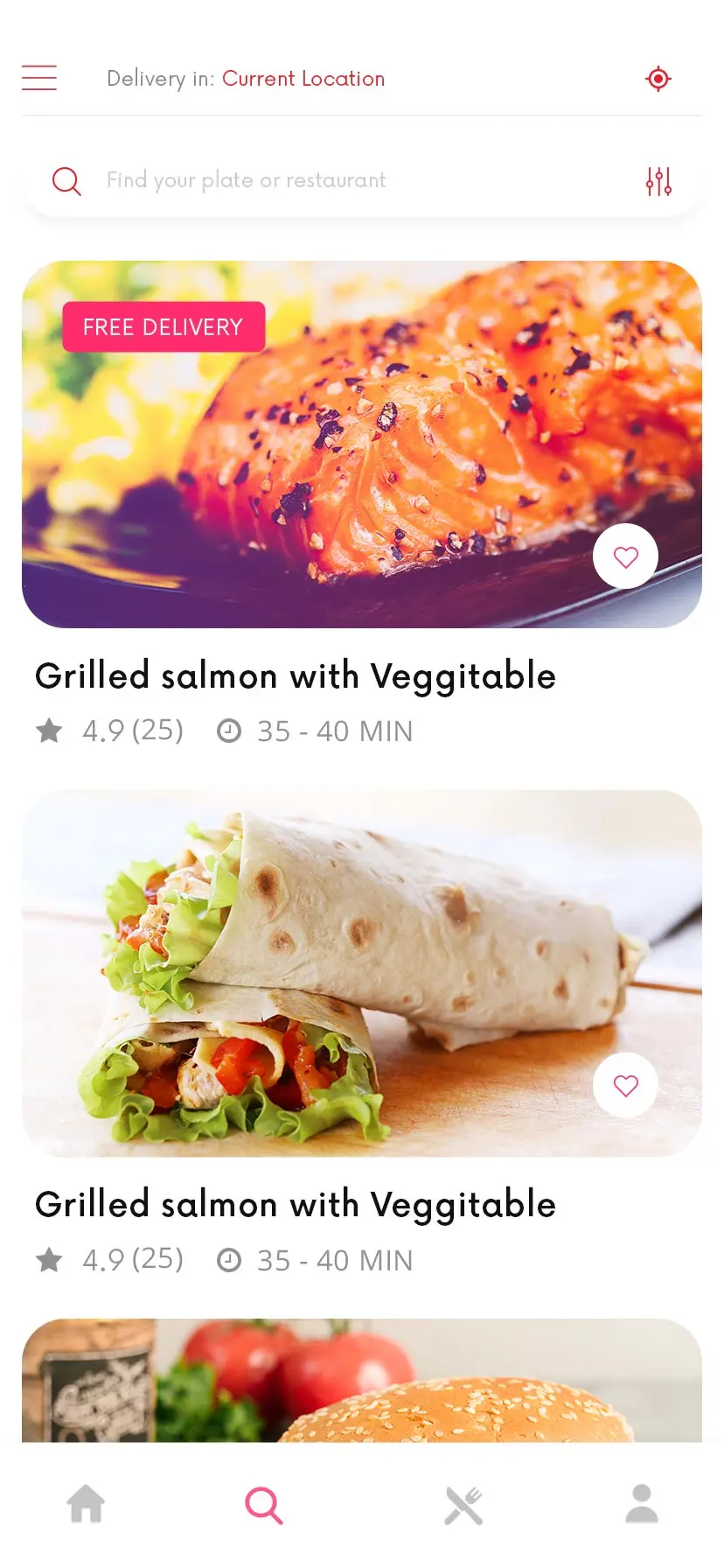 food app concept foodpie美食外卖点餐应用UI设计套件插图7
