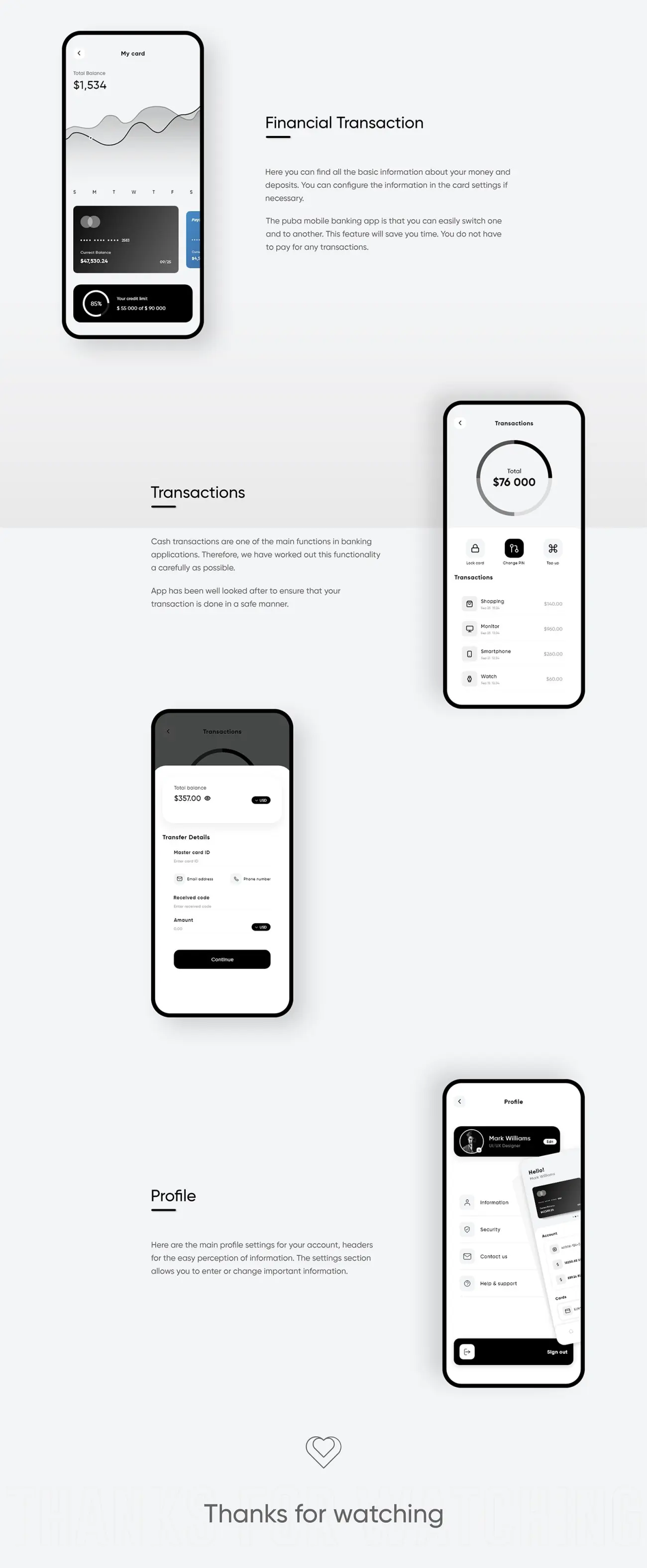 手机银行金融理财管理应用设计套件 mobile banking app插图3