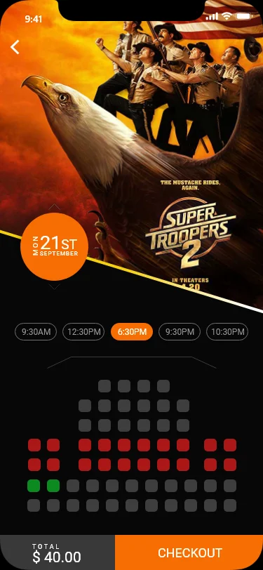 电影票手机购票应用设计套件 movie ticket booking app插图3