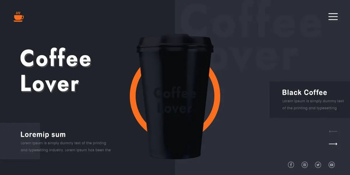咖啡横幅新设计coffee banner new design插图1