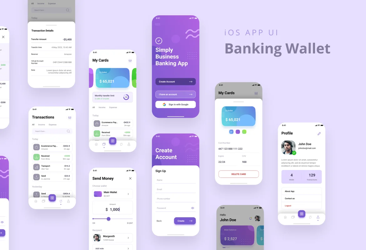 理财金融UI kit套件banking app插图5