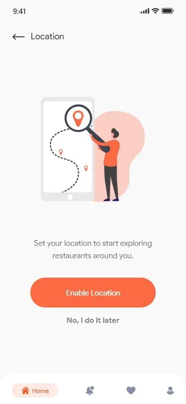 食品应用程序地址购物车屏幕food app address cart screens插图1
