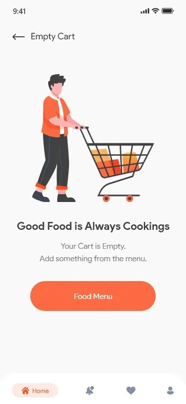 食品应用程序地址购物车屏幕food app address cart screens插图5