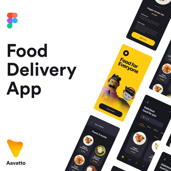 送餐应用程序设计food delivery app designs