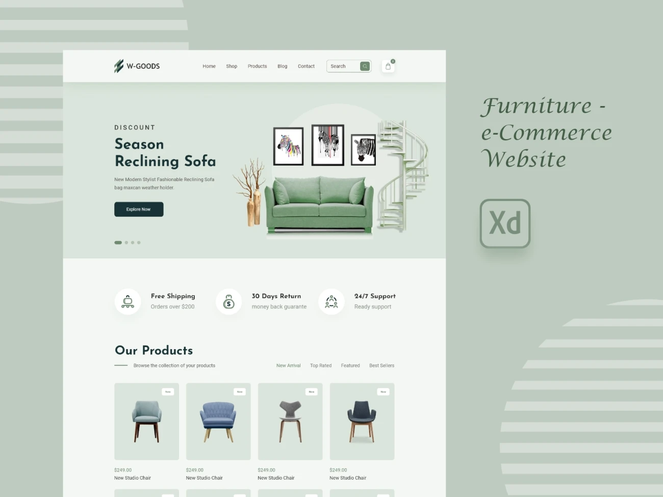 家具电子商务网站furniture ecommerce website插图1